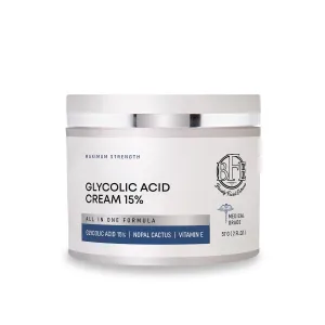 Glycolic Acid 15% Anti-Wrinkle Cream- Extra strength Alpha Hydroxy Acid Enhanced with Green Tea Extract. Improves Complexion & Smooths Out Fine Lines & Wrinkles.