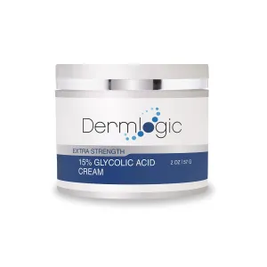 Glycolic Cream 15% - Natural Anti Aging Exfoliator to Smooth Away Fine Lines & Wrinkles & Improve a Dull Looking Complexion. Includes A.H.A & Green Tea Moisturizer for Face & Body.