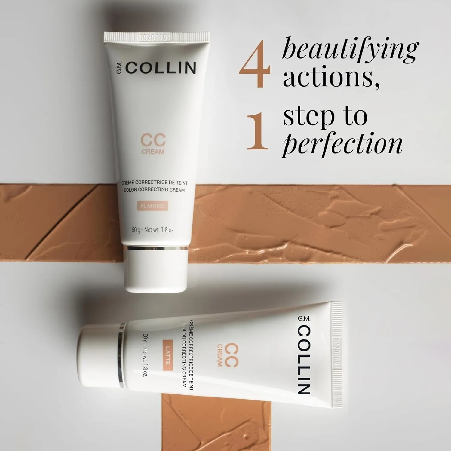 G.M. COLLIN CC Cream | Tinted Face Moisturizer | Color Correcting Skin Care with Hydrating Hyaluronic Acid