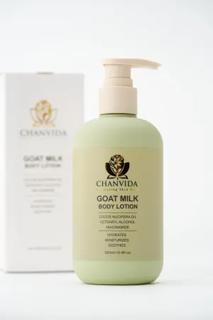 Goat Milk Body Lotion - Brightening, Hydrating & Soothing Body Moisturizer | With Niacinamide & Aloe Vera | All Skin Types