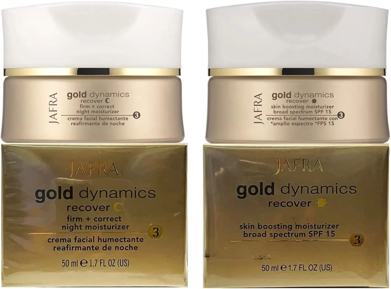 Gold Dynamics Skin Boosting Moisturizer Broad Spectrum SPF 15, Gold Dynamics Firm   Correct Night Moisturizer by Jafra