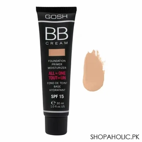 Gosh All-In-One BB Cream, Foundation   Primer   Moisturizer, SPF 15, 03 Warm Beige, 30ml