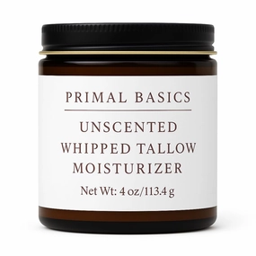 Grass Fed Grass Finished Whipped Unscented (Herb Infused with Calendula) Beef Tallow Moisturizer/Body Balm for Face, Body, Oily, Dry, Sensitive Skin -Contains Vitamins A, D, E, K
