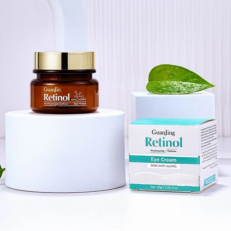 GUANJING Natural Skincare Retinol Eye Cream Vegan Organic Anti Aging Moisturizer Anti-wrinkle Skin Whitening Retinol Eye Cream