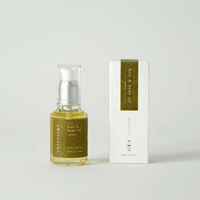 Hair & Body Oil with Hinoki-Hydrates and Nourishes Hair and Skin, Made in Japan