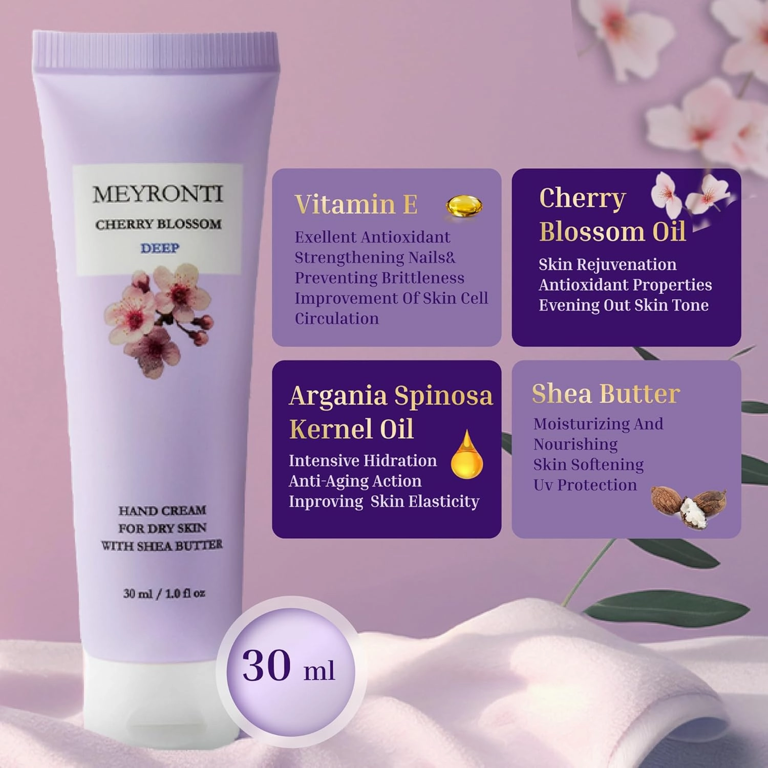 Hand Cream For Dry Cracked Hands, Lotion gift set for women, Mini Purse Essentials Hand Cream Set, Travel Size Moisturizer, Lotion For Extremely Dry Skin 3 x 1oz / 30ml