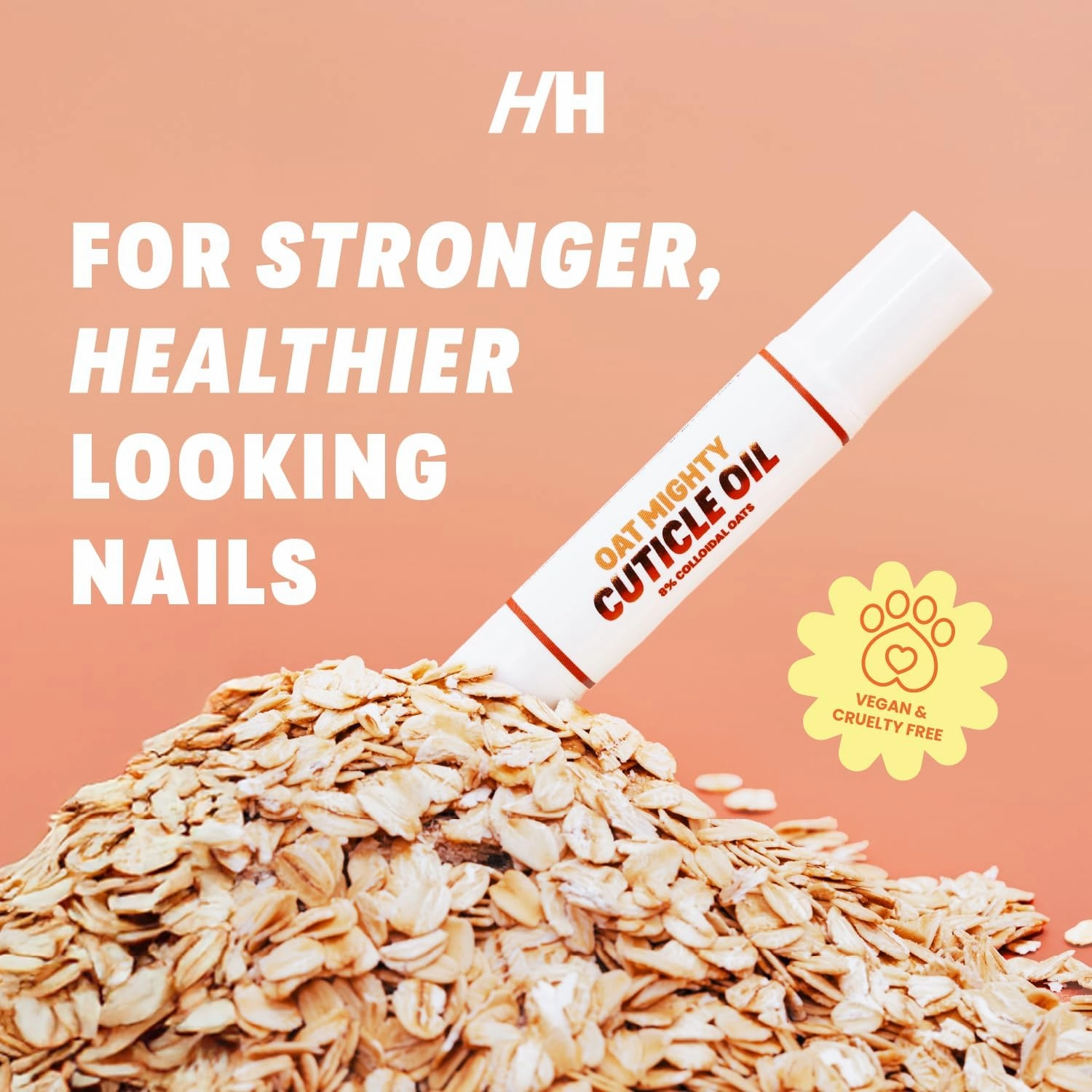 Handmade Heroes Strengthener 8% Colloidal Oat Cuticle Oil Pen 2 pen set - Nourish Repair Cuticles Hands Vegan Cruelty Free