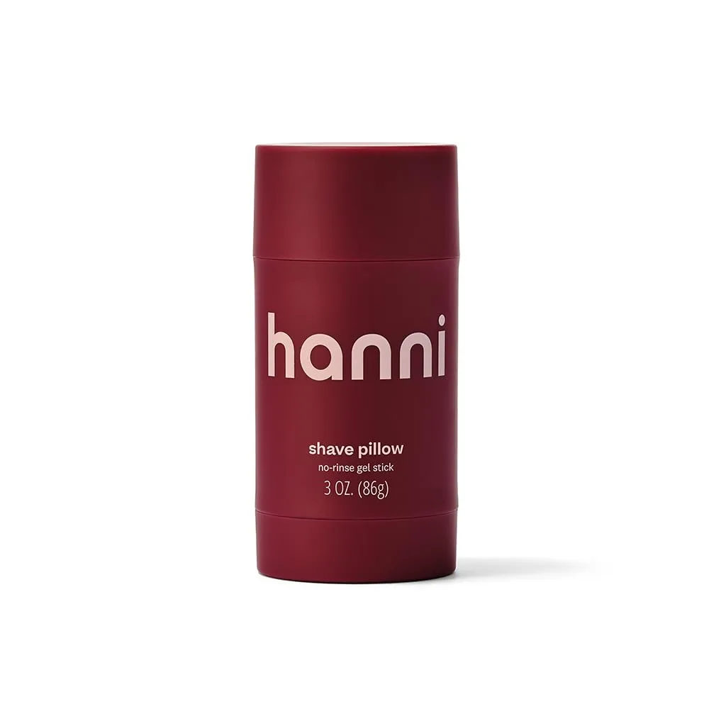 HANNI Shave Pillow, Shaving Gel for Women and Men, Hair Removal Products for Pubic, Body Hair or Legs, In-Shower/Waterless Razor, Travel Friendly Skin Care Moisturizer, Women's Grooming, 3 oz