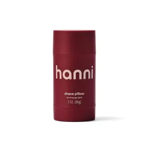 HANNI Shave Pillow, Shaving Gel for Women and Men, Hair Removal Products for Pubic, Body Hair or Legs, In-Shower/Waterless Razor, Travel Friendly Skin Care Moisturizer, Women's Grooming, 3 oz
