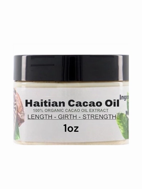 Hatian cacao oil 100% organic gres extract enhancement