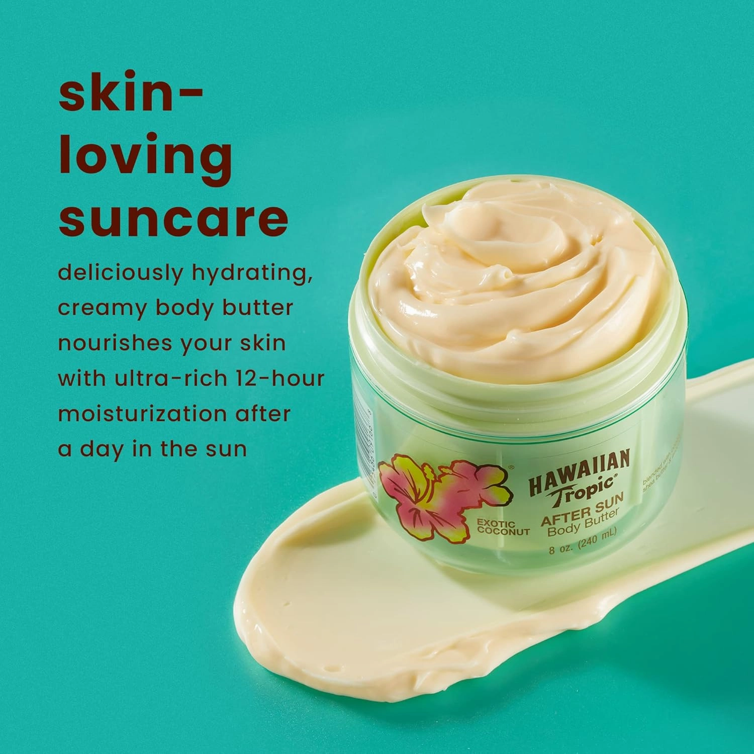 Hawaiian Tropic Sheer Touch Ultra Radiance SPF 50 Sunscreen Twin Pack & After Sun Body Butter with Coconut Oil, 8oz each