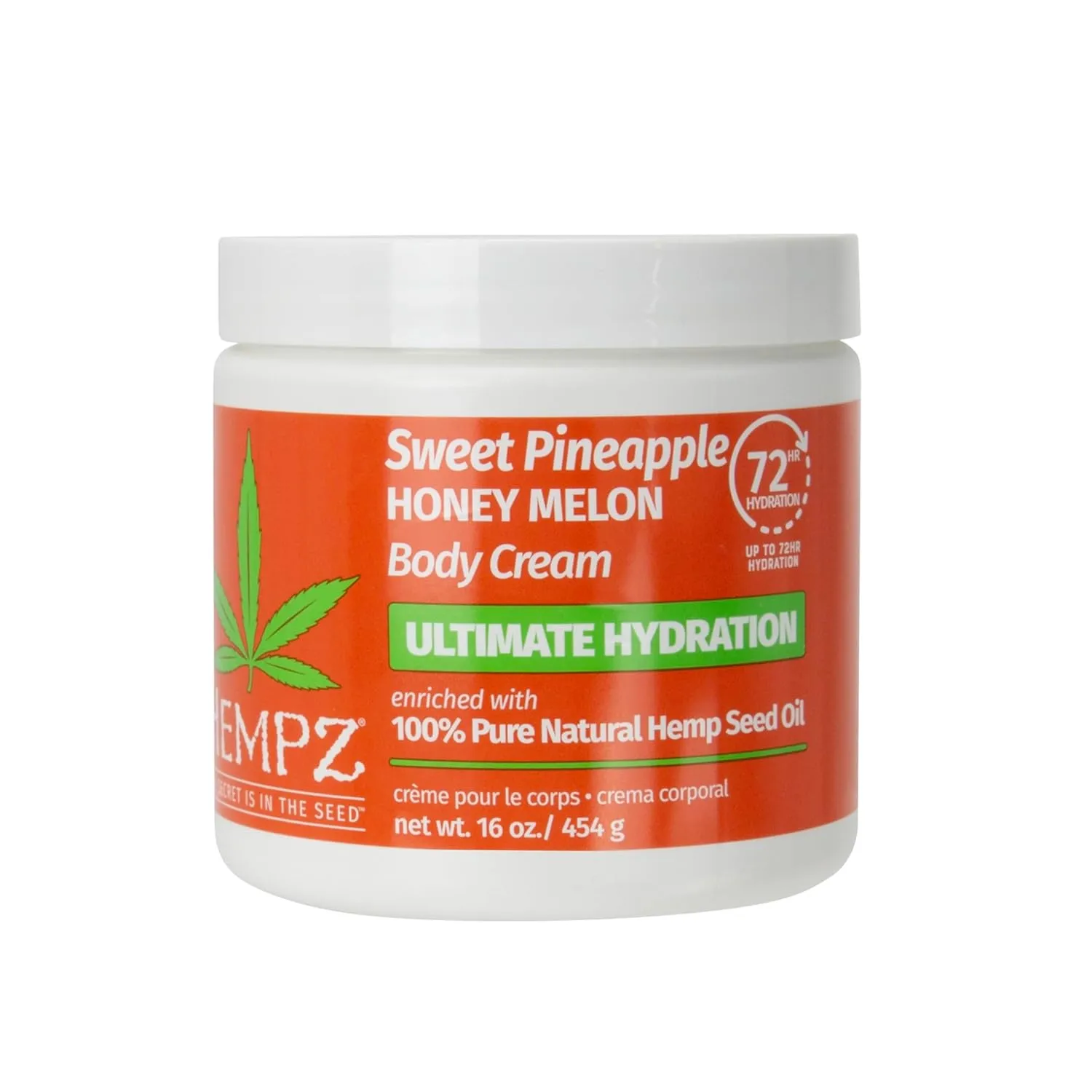 Hempz NEW Lux Body Cream, Sweet Pineapple & Honey Melon Herbal, Ultra Hydrating, 16 oz.