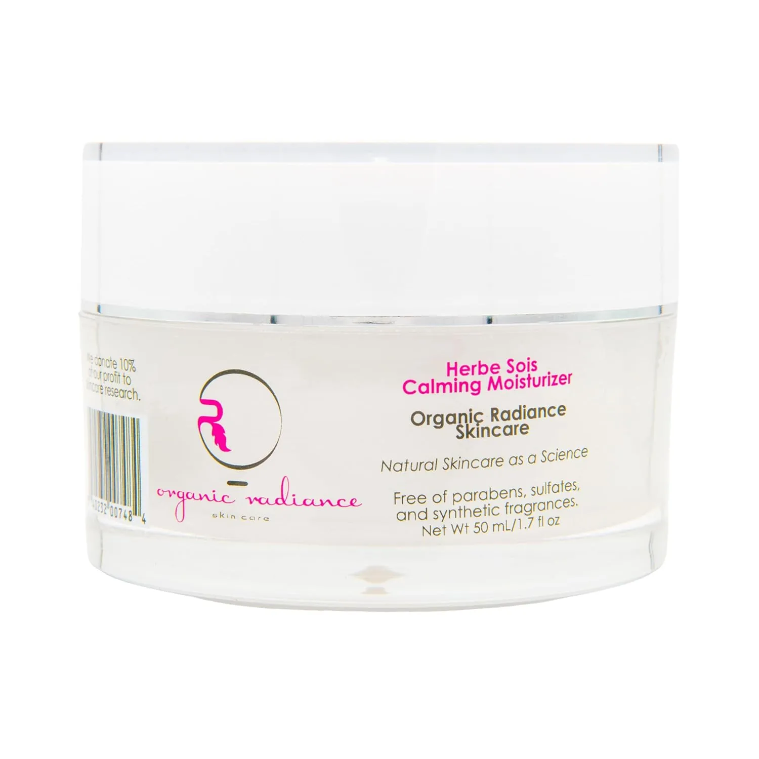 Herbe Sois Calming Moisturizer - Night Cream for Sensitive Skin | Organic Radiance Skincare's Redness Relief with Immortelle & Chamomile, Anti-Aging Moisturizer 1.7 oz