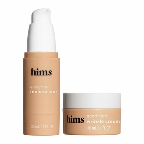hims Everyday Moisturizer & Goodnight Wrinkle Cream Bundle - Men's Face Lotion with Hyaluronic Acid - Anti Aging Night Cream for Men - 2 Units Total