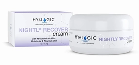 Hyalogic Spa Nightly Recover Facial Night Cream Moisturizer With Hyaluronic Acid for Smoother and moisturized Skin, 2 oz