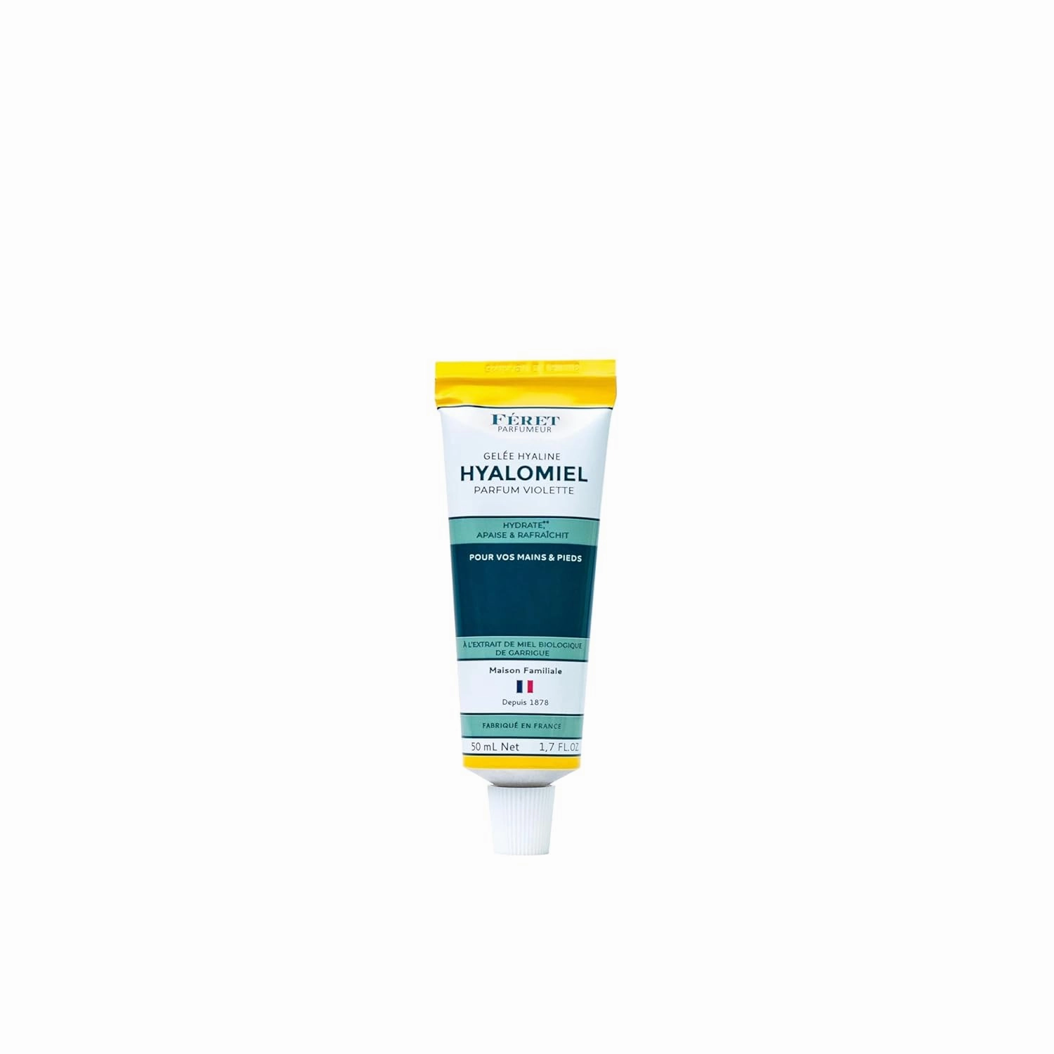 Hyalomiel Gel for Hands & Skin – 1.7 oz – Soothing Moisturizer with Natural Honey – Violet & Rose Scents – Non-Greasy Hydration for All Skin Types – Made in France (1.7 oz, Violet)
