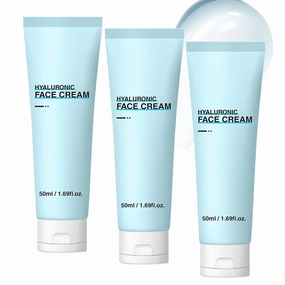Hyaluronic Cream for Face, Hydrating Moisturizer for Sensitive & Oily Skin, Skin Barrier Repair Cream with Soothing & Nourishing Formula, Lightweight Korean Skincare, Anti-Aging Daily Moisturizer (3)