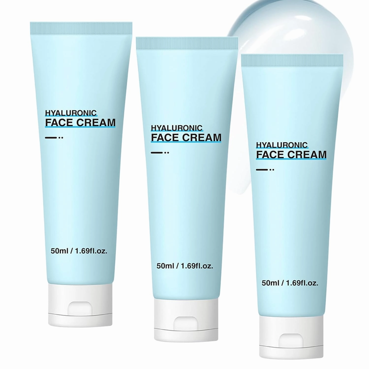 Hyaluronic Cream for Face, Hydrating Moisturizer for Sensitive & Oily Skin, Skin Barrier Repair Cream with Soothing & Nourishing Formula, Lightweight Korean Skincare, Anti-Aging Daily Moisturizer (3)