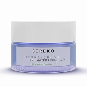 Hydra Creme Ceramide Moisturizer, Skin Barrier Repair Cream, Long Lasting Hydration Up To 100 Hours, Locks Moisture, Lightweight Gel Formula, All Skin Types, For Men & Women, 50ml