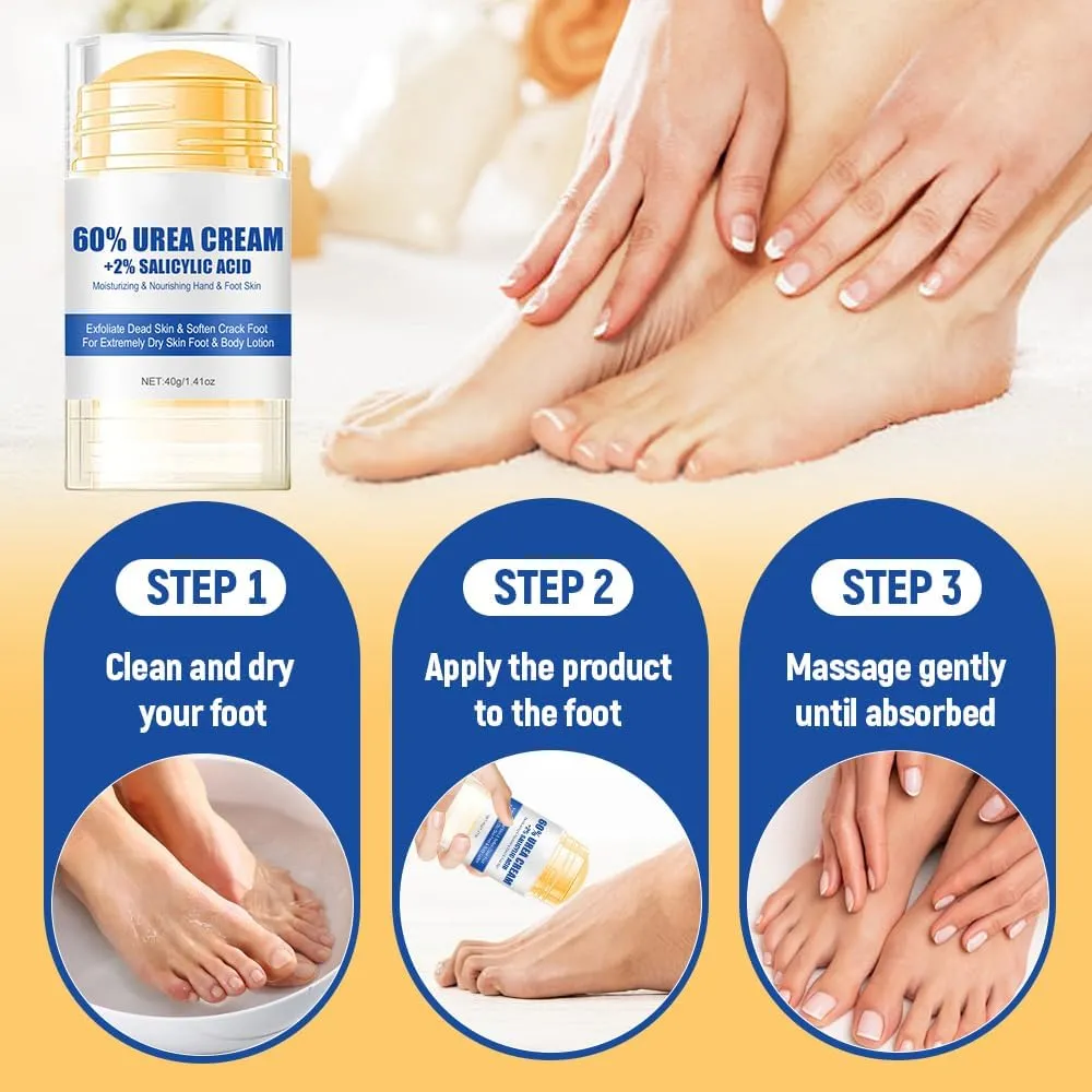 Hydrating and Anti-Cracking Foot Cream, 2025 Moisturising and Relieves Cracking and Dryness Foot Cream, Hand and Foot Repair Cream for Women & Men Callused, Feet, Knee, Elbow, Hand (Mix-3PCS, #01)