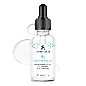Hydrating Face B5 Gel - Intense Moisture Boost with Hyaluronic Acid, Vitamin B5, Vit C and Niacinamide Serum for Face - Natural Plant Extracts for All Skin Types 1 Fl oz