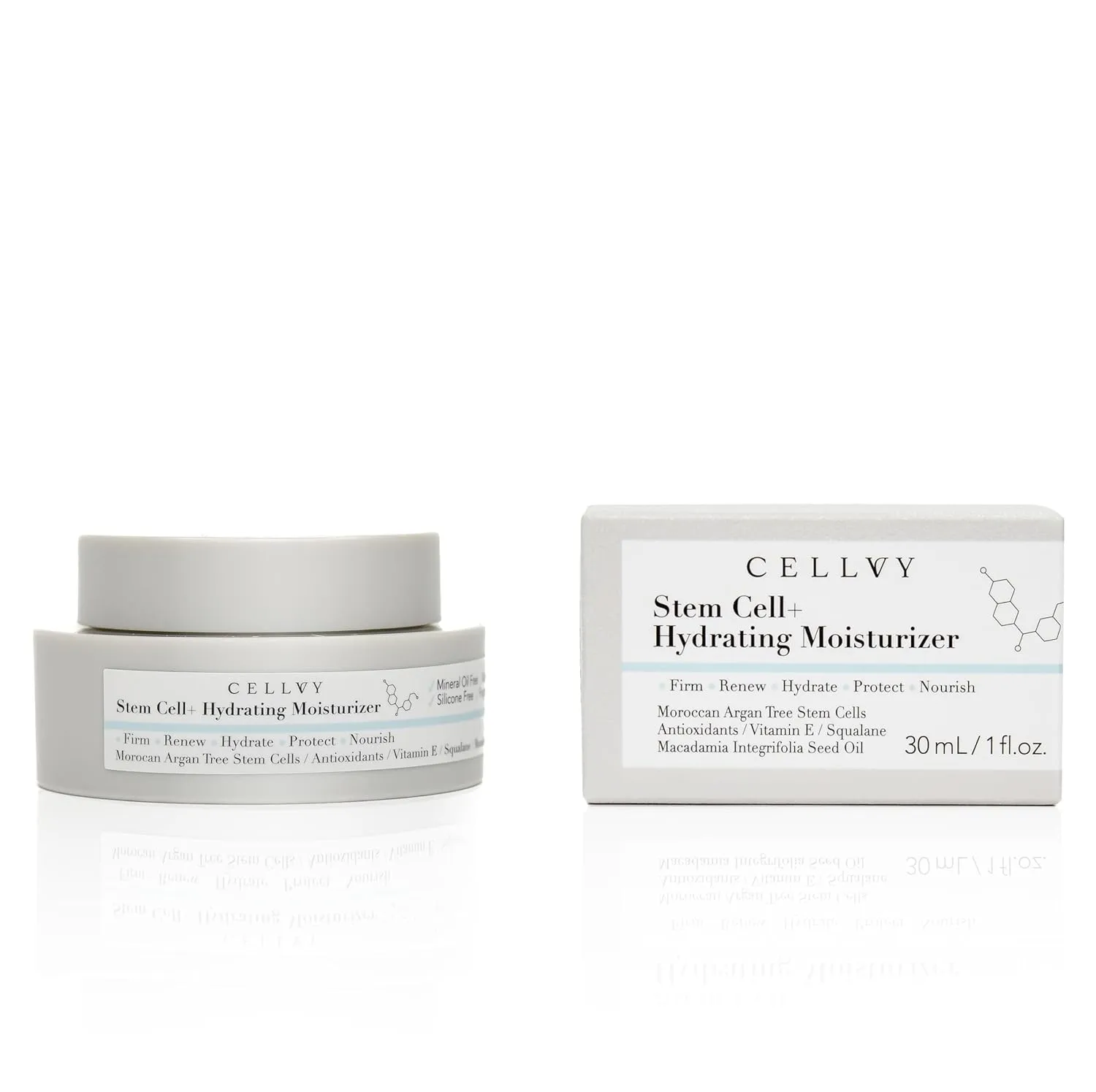 Hydrating Korean Moisturizer w/Moroccan Argan Tree Stem Cells, Korean Taiwanese Skincare Stem Cell Face Cream w/Squalane & Antioxidants, Lightweight, Firms, Repairs & Boosts Collagen