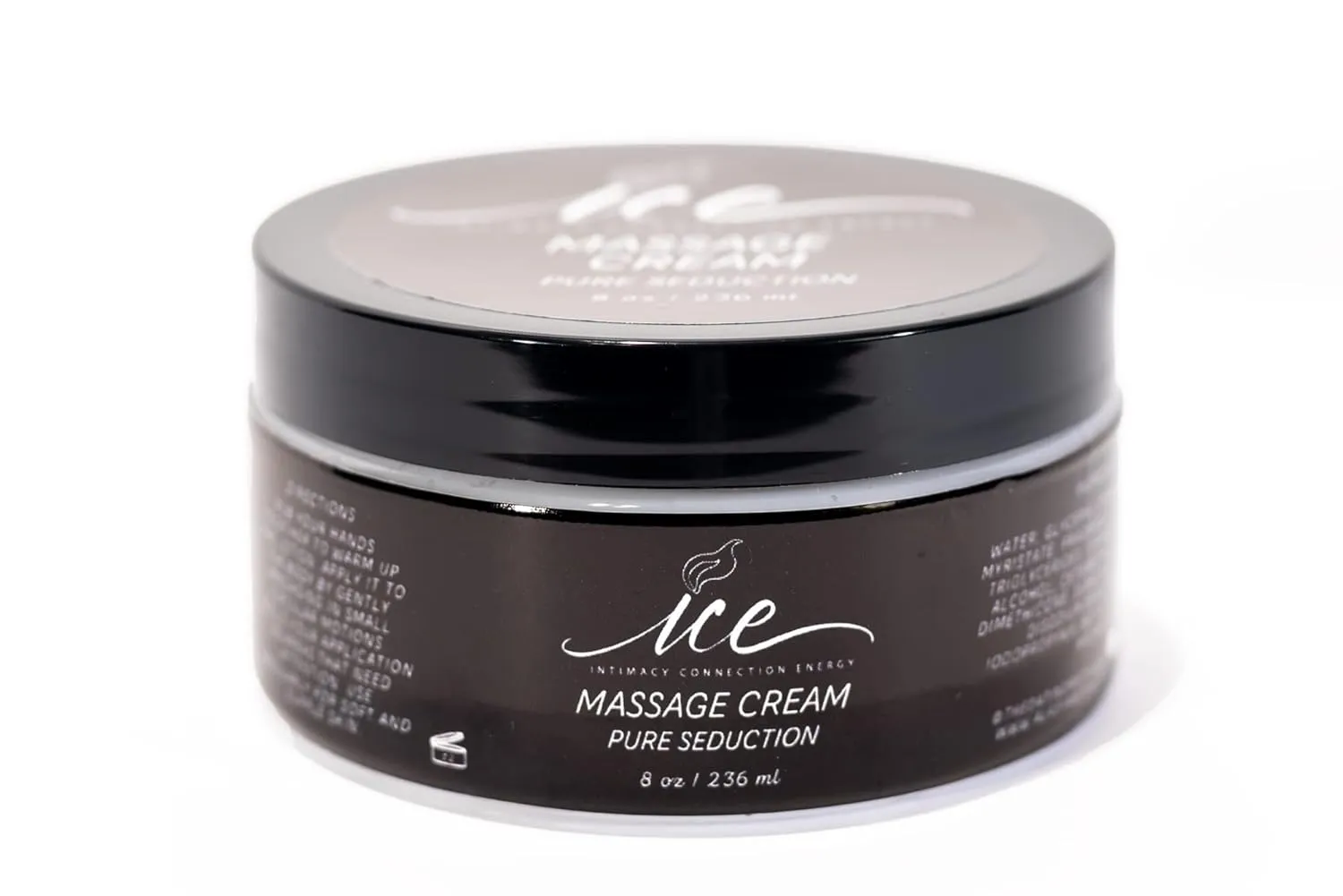 Hydrating Massage Cream for Couples (Pure Seduction) Shea Butter, Aloe Vera, Non Greasy Moisturizer, Rejuvinates Dry Skin, Full Body Soothing Therapy Message Cream 8 Ounce