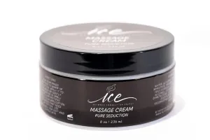 Hydrating Massage Cream for Couples (Pure Seduction) Shea Butter, Aloe Vera, Non Greasy Moisturizer, Rejuvinates Dry Skin, Full Body Soothing Therapy Message Cream 8 Ounce