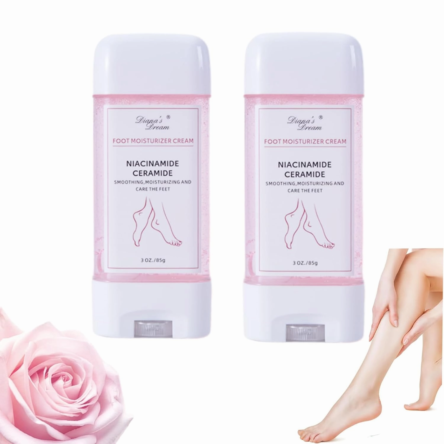 Hydrating and Anti-Cracking Foot Cream, 2025 New Moisturising and Relieves Cracking and Dryness Heel Cream, 3 OZ Foot Repair Cream for Calluses & Dry Feet, Gift for Mom Women Friend (2PCS, 3OZ)