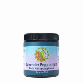 Hydrating Facial Moisturizing Cream - All-Natural & Organic Ingredients, for Deep Hydration and Glow - Face Cream, Anti Aging Moisturizer for Face (Lavender Peppermint, 4 oz)