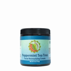 Hydrating Facial Moisturizing Cream - All-Natural & Organic Ingredients, for Deep Hydration and Glow - Face Cream, Anti Aging Moisturizer for Face (Peppermint Tea Tree, 4 oz)