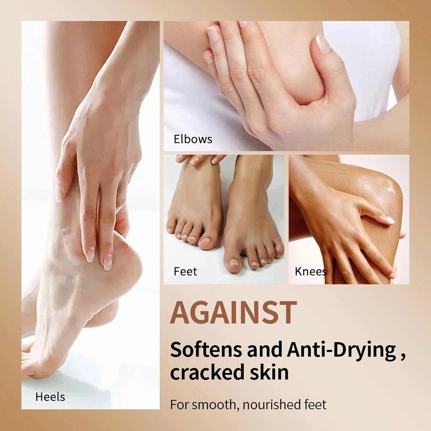 Hydrating Foot Cream, Heel Balm for Dry Cracked Feet, Intensive Foot Lotion with Shea Butter & Jojoba Oil for Cracked Heel Care, Foot Cream for Women Men Adult Teens (3pcs, 3.5 Oz)