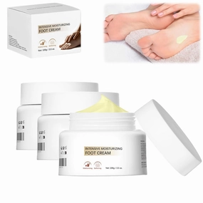 Hydrating Foot Cream, Heel Balm for Dry Cracked Feet, Intensive Foot Lotion with Shea Butter & Jojoba Oil for Cracked Heel Care, Foot Cream for Women Men Adult Teens (3pcs, 3.5 Oz)