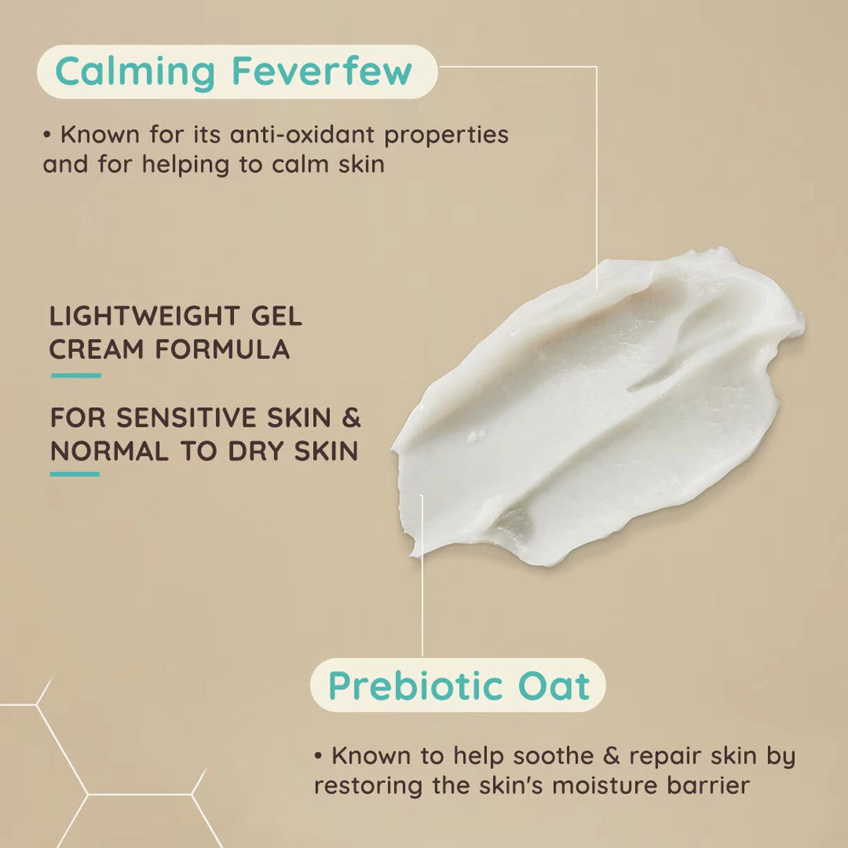 Hydrating Oat Gel Moisturizer for Sensitive Skin - Fragrance-Free & Non-Comedogenic