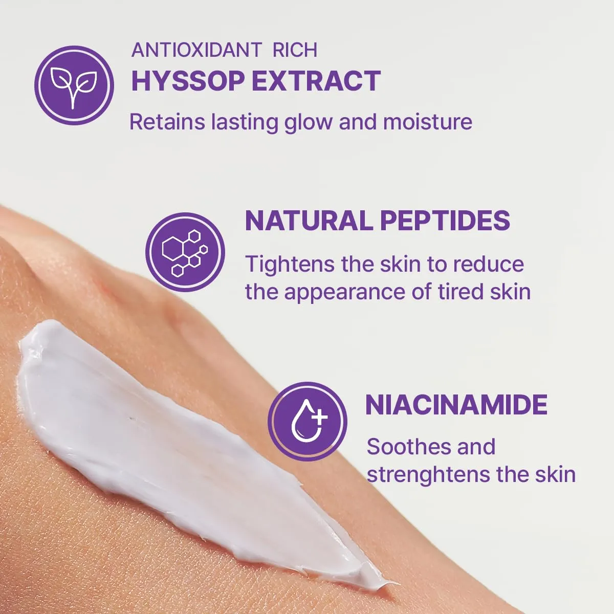 Hyssop Blurring Cream, Intense Collagen Face Moisturizer & Night Repair Cream for Anti-Aging, Nourishing Skin Barrier, Premium Korean Skincare, 1oz