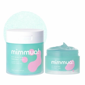 ICY Glacier Sherbet Skin Prep Duo for Enlarged Pore with Overheated Skin - Instant Cooling Freeze Sherbet Gel Texture for Redness Relief, Easy Depuff, Deep Hydra, Pore Tightening.