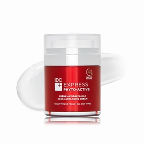 IDC Dermo Express Phyto-Active 16-In-1 Anti Aging Face Cream - 1.7 fl oz - Anti Aging Moisturizer With Hyaluronic Acid for Face, Eyes & Neck - Vegan Wrinkle Skin Care Product for All Skin Types
