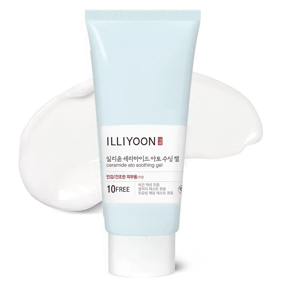 Illiyoon Ceramide Ato Soothing Gel - Vegan Facial Moisturizer for All Skin types, 5.9 Fl Oz (175ml)