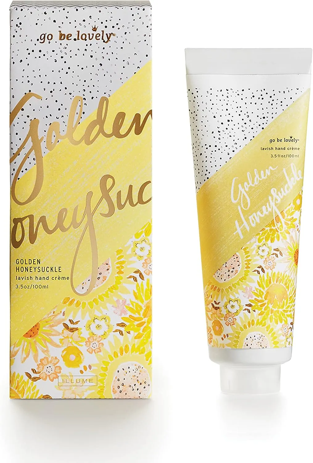 ILLUME Go Be Lovely Collection, Golden Honeysuckle Boxed Hand Cream, 3.5oz.