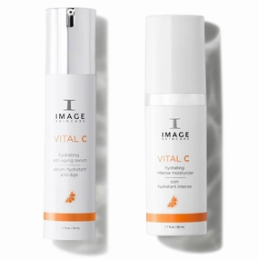 IMAGE Skincare VITAL C Duo - Hydrating Serum   Intense Moisturizer with Hyaluronic Acid & Shea Butter for Anti-Aging, Toning, & Deep Hydration (1.7 oz   1.7 oz)