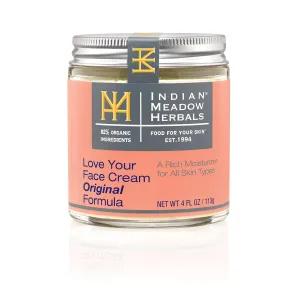 INDIAN MEADOW HERBALS Love Your Face Cream, 4 FZ