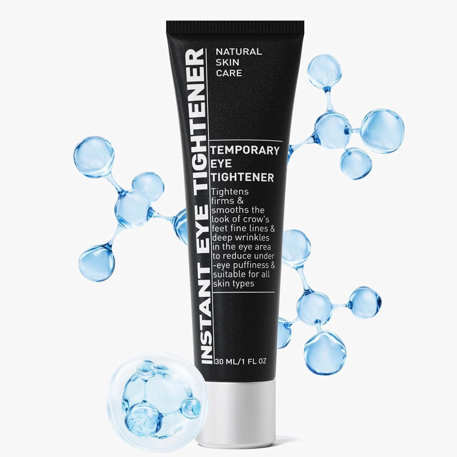 Instant Eye Tightener, Under Eye Bags and Wrinkles Filler, Temporary Instant Visibly Reduces Wrinkles Dark Circles Fine Lines Tightening and Lifting Cream for Women Men, 30ml