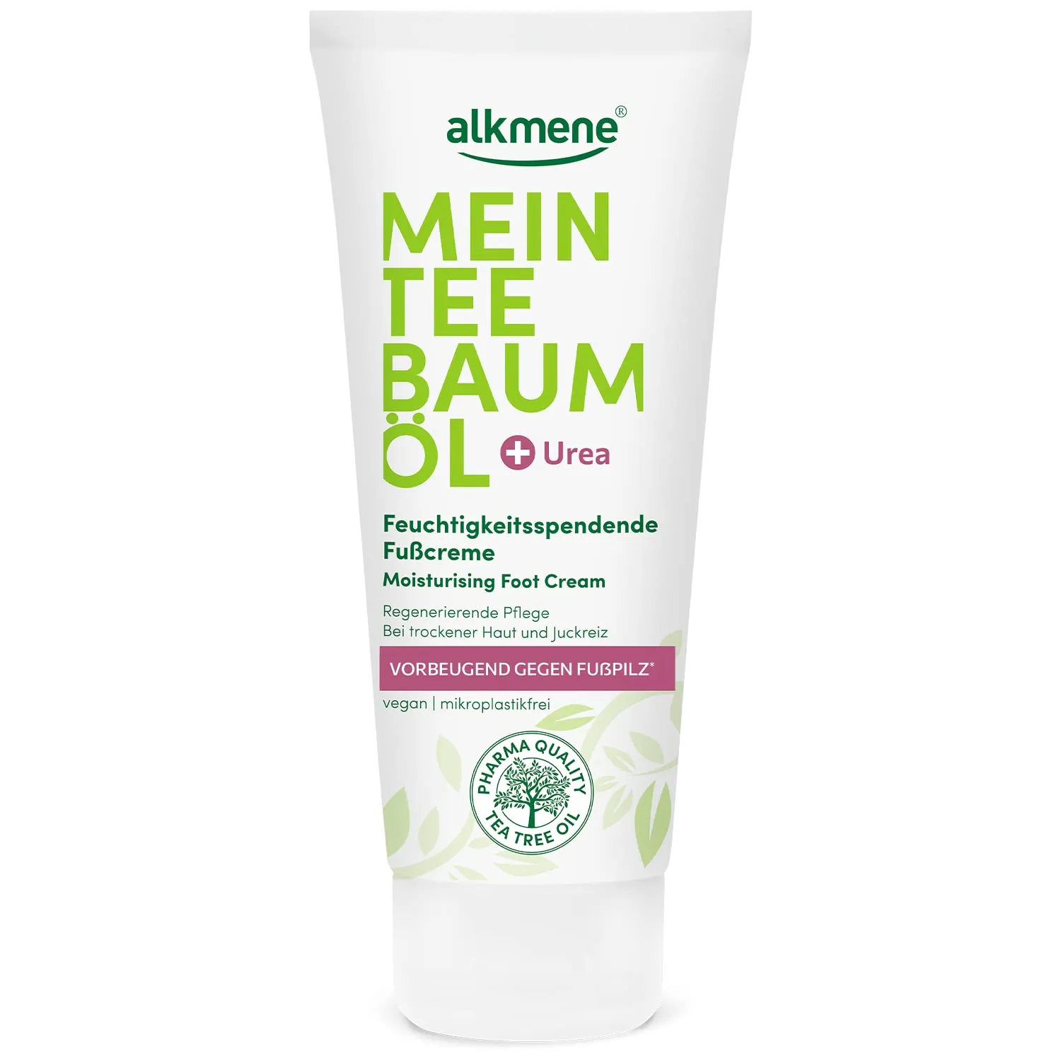 Intensive Foot Repair Cream, Feet Cream with Tea Tree Oil, Vegan and Paraben-Free Foot and Heel Cream for Rough, Dry and Cracked Feet, Soothes and Deodorizes, 100 ml