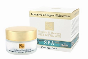 Intensive Collagen Night Face Cream Moisturizer 50ml by Health & Beauty Dead Sea Minerals