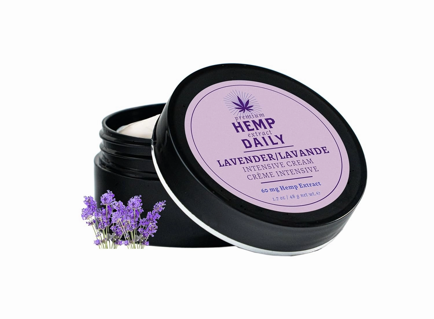 Intensive Cream - Muscle, Knee, Joint, Back, Neck and Shoulder Topical Rub - Organic | 1.7 Ounces (Lavender, Pack of 1)
