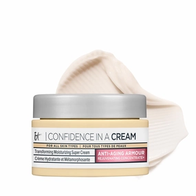 IT Cosmetics Confidence in a Cream Anti Aging Face Moisturizer – Visibly Reduces Fine Lines, Wrinkles & Signs of Aging Skin in 2 Weeks, 48HR Hydration with Hyaluronic Acid, Niacinamide