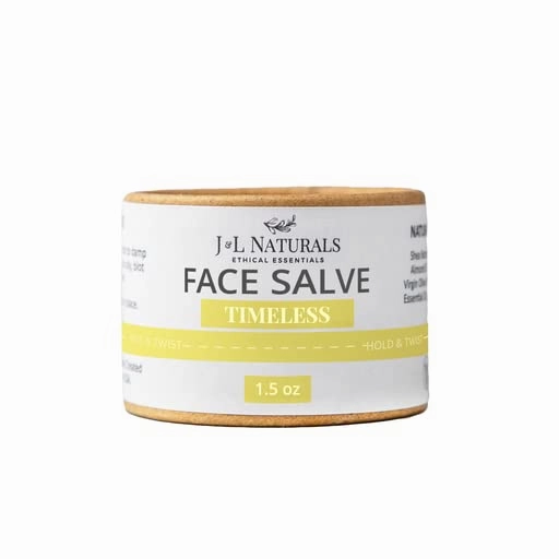 J&L Naturals Sustainable Face Salve & Anti Aging Cream for Dry, Mature Skin | Organic Ingredients, 100% Natural, Eco-Friendly | Cruelty Free, Vegan, Paraben Free (1-Pack)