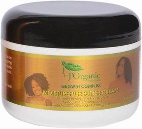 J'Organic Solutions Moisture Fuse Buttercream Daily Hair Moisturizer with Marshmallow Root & Avocado Oil - Boost Natural Shine, Lock-In Deep Moisture, and Promote Easy Manageability.