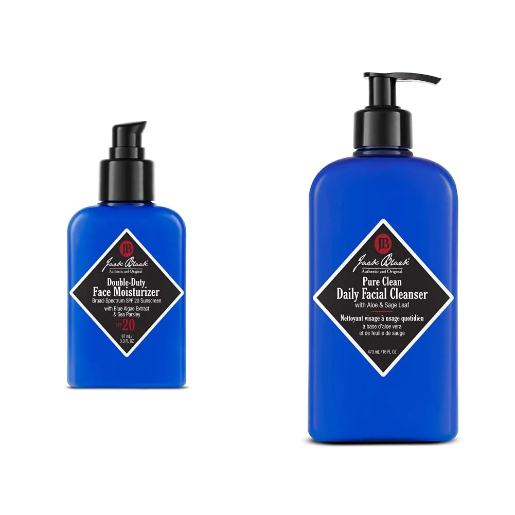 Jack Black Double Duty Face Moisturizer SPF 20 Sunscreen Face Moisturizer for Men, Mens Face Moisturizer, Mens Face Lotion, Face Lotion for Men, Mens Lotion SPF, Gifts for Men