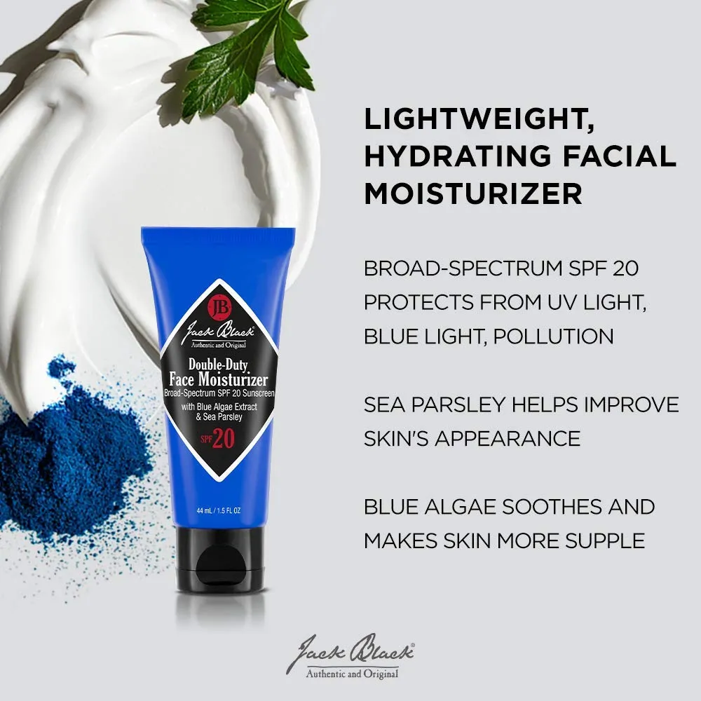 Jack Black Double Duty Face Moisturizer SPF 20 Sunscreen Face Moisturizer for Men, Mens Face Moisturizer, Mens Face Lotion, Face Lotion for Men, Mens Lotion SPF, Gifts for Men